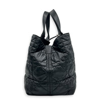 Toujours Large Black Tote Bag in Calfskin, Gold hardware