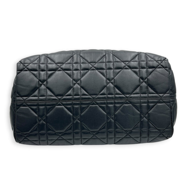 Toujours Large Black Tote Bag in Calfskin, Gold hardware