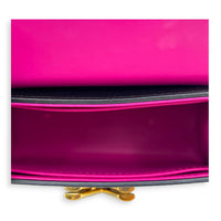 Twist One Top Handle Bag Black in Taurillon Leather, Gold hardware