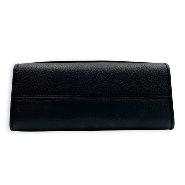 Twist One Top Handle Bag Black in Taurillon Leather, Gold hardware