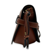 Gate Crossbody Bag Brown in Calfskin
