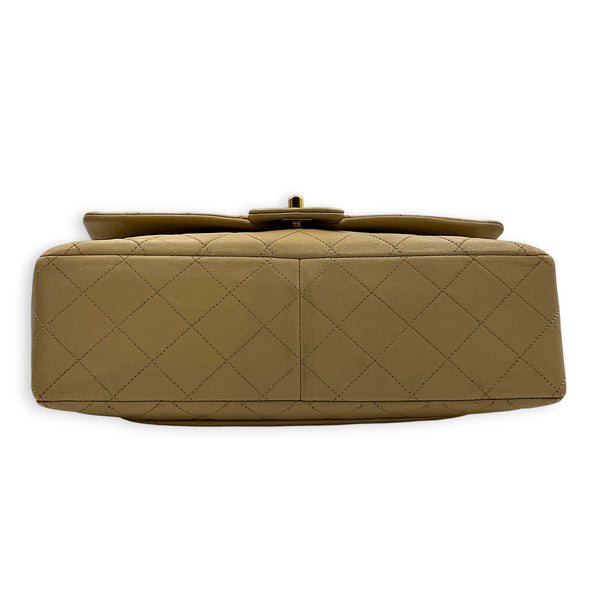 CC Shoulder Bag Beige (Recolored) in Lambskin, Gold hardware