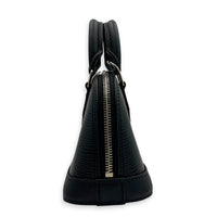 Alma Top Handle Bag Nano  Black in Epi Leather, Silver hardware
