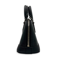 Alma Top Handle Bag Nano  Black in Epi Leather, Silver hardware