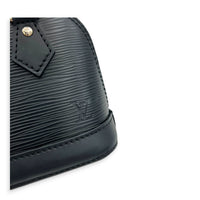 Alma Top Handle Bag Nano  Black in Epi Leather, Silver hardware