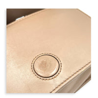 GG Marmont Wallet On Chain Pink in Calfskin, Gold hardware
