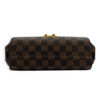 Croisette Shoulder Bag Ebene in Coated Canvas, Gold hardware