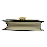 Sylvie Wallet On Chain White in Calfskin, Gold hardware