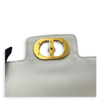 Jolie Mini White Shoulder Bag in Calfskin, Gold hardware