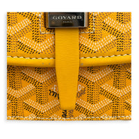 Belvedere Crossbody Bag PM Yellow in Coated Canvas, Silver hardware