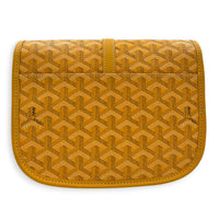 Belvedere Crossbody Bag PM Yellow in Coated Canvas, Silver hardware