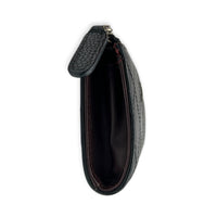 Classic Coin Purse Black in Caviar Leather, Silver hardware