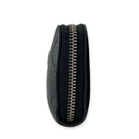 Classic Coin Purse Black in Caviar Leather, Silver hardware
