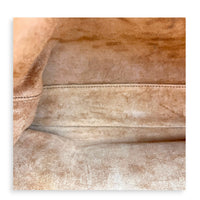 16 Tote Bag Brown in Calfskin, Gold hardware