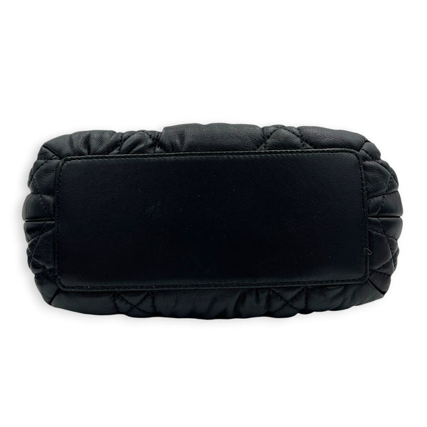 Delices Crossbody Bag Black in Lambskin, Gold hardware