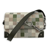 Steamer Damoflage D16 Crossbody Bag in Coated Canvas, Silver hardware