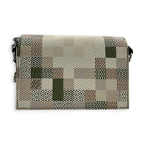 Steamer Damoflage D16 Crossbody Bag in Coated Canvas, Silver hardware
