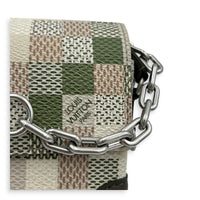 Steamer Damoflage D16 Crossbody Bag in Coated Canvas, Silver hardware