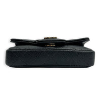 CC Belt Bag Mini Black in Caviar Leather, Gold hardware