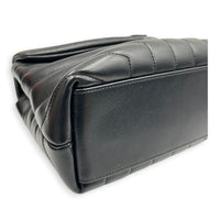 Loulou Shoulder Bag Small Black in Calfskin, Black hardware