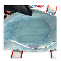 Sport Line Surfing Tote Blue Top Handle Bag in Canvas