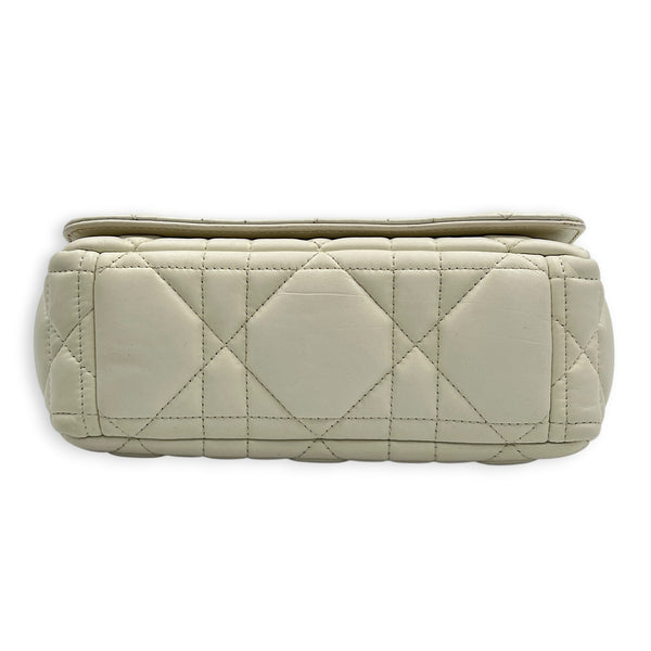 Caro Shoulder Bag Small Latte in Lambskin, Gunmetal hardware