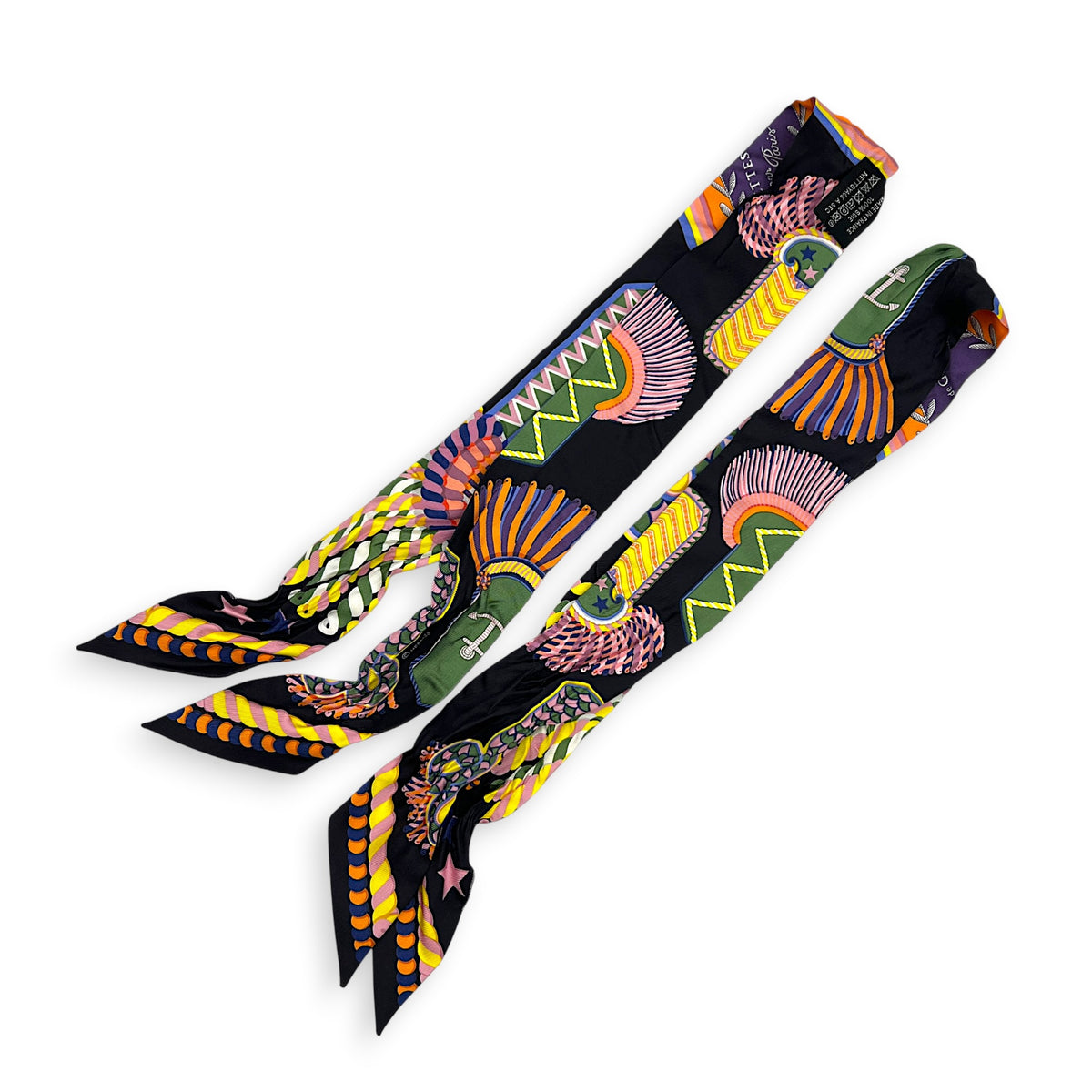Twilly Pair Epaulettes De Gala Bag Accessory in Silk