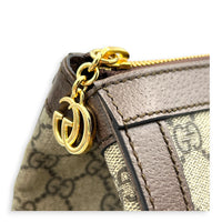 Ophidia Tote Bag Large Beige Ebony, Gold hardware