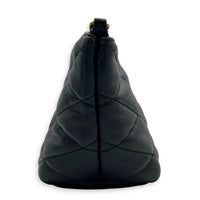 Sade Shoulder Bag Black in Lambskin, Gold hardware