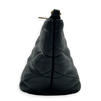 Sade Shoulder Bag Black in Lambskin, Gold hardware