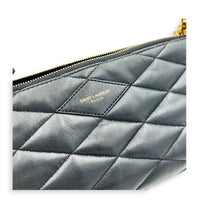 Sade Shoulder Bag Black in Lambskin, Gold hardware
