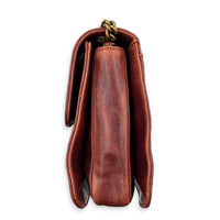 Perfect Edge Shoulder Bag Red in Calfskin, Gold hardware