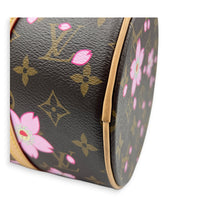 Papillon Shoulder Bag Cherry Blossom x Murakami in Monogram Coated Canvas, Gold hardware
