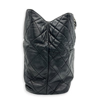 In The Business Black Tote Bag in Calfskin, Silver hardware