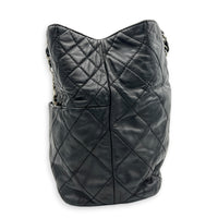 In The Business Black Tote Bag in Calfskin, Silver hardware