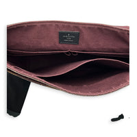District Brown Shoulder Bag in Monogram Coated Canvas,  hardware