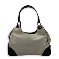 Guccissima Beige Shoulder Bag in Canvas, Gunmetal hardware