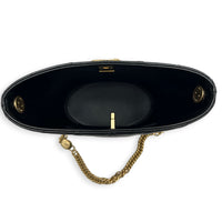 CC Turnlock Charms Chain Bucket Bag Black in Lambskin, Gold hardware