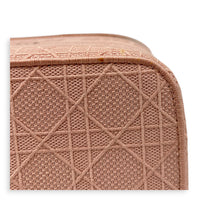Diortravel Pink Vanity Bag in Canvas, Silver hardware