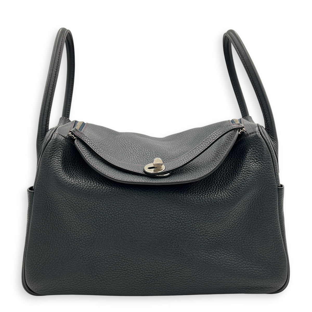 Lindy 34 Eclat Bleu Obscur/ Ultraviolet Shoulder Bag in Clemence, Palladium hardware