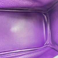 Lindy 34 Eclat Bleu Obscur/ Ultraviolet Shoulder Bag in Clemence, Palladium hardware