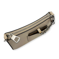 Marellini Shoulder Bag White in Epi Leather, Silver hardware