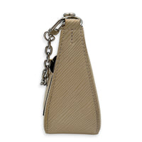 Marellini Shoulder Bag White in Epi Leather, Silver hardware