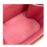 Mini Vanity Top Handle Pink Vanity Bag in Lambskin, Gold hardware
