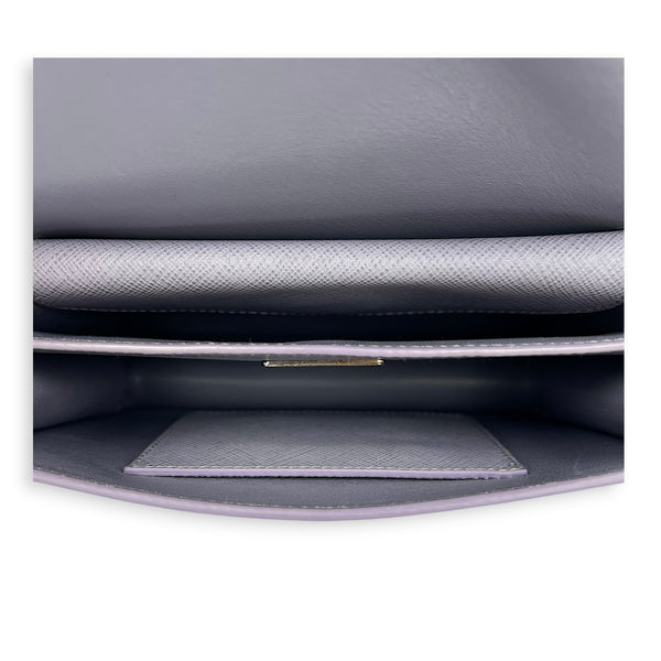 Sound Purple Crossbody Bag in Saffiano Leather,  hardware