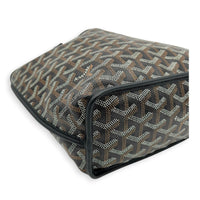 Anjou Tote Bag Mini Black in Coated Canvas, Silver hardware