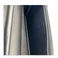 Boy Wallet On Chain Black in Lambskin, Gold hardware