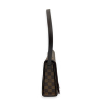 Tribeca Shoulder Bag Brown in Monogram Coated Canvas, Gold hardware