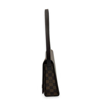 Tribeca Shoulder Bag Brown in Monogram Coated Canvas, Gold hardware
