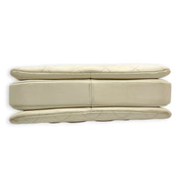 Trendy CC Small White Top Handle Bag in Lambskin, Rose Gold hardware